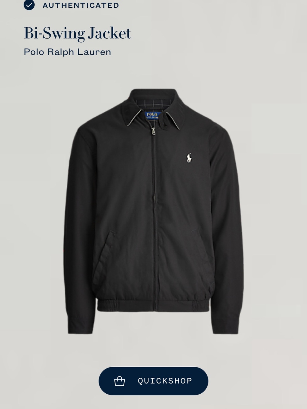 Polo Ralph Lauren Men’s Bi Swing Jacket Black Size Medium - Picture 10 of 12